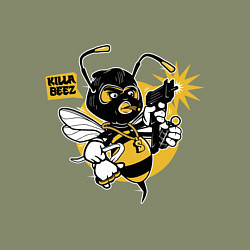 Свитшот хлопковый мужской Wu - killa beez, цвет: авокадо — фото 2