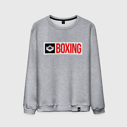 Свитшот хлопковый мужской Ring of boxing, цвет: меланж