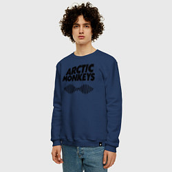 Свитшот хлопковый мужской Arctic Monkeys, цвет: тёмно-синий — фото 2