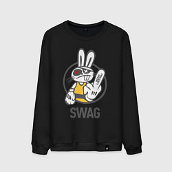 Мужской свитшот SWAG Bad rabbit - Merry Christmas!