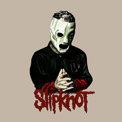 Свитшот хлопковый мужской Slipknot mask, цвет: миндальный — фото 2