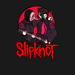 Свитшот хлопковый мужской Slipknot rock, цвет: черный — фото 2