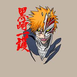 Свитшот хлопковый мужской Облик пустого - Ичиго куросаки, цвет: миндальный — фото 2