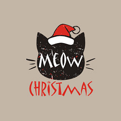 Свитшот хлопковый мужской Meow - Christmas, цвет: миндальный — фото 2