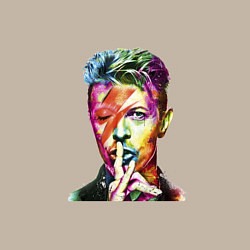 Свитшот хлопковый мужской David Bowie singer, цвет: миндальный — фото 2