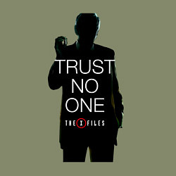 Свитшот хлопковый мужской X files - курильщик, цвет: авокадо — фото 2