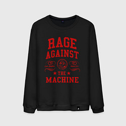 Свитшот хлопковый мужской Rage Against the Machine красный, цвет: черный