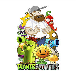 Свитшот хлопковый мужской Craaazy Dave plants, цвет: белый — фото 2