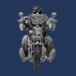 Свитшот хлопковый мужской Ride biker, цвет: тёмно-синий — фото 2