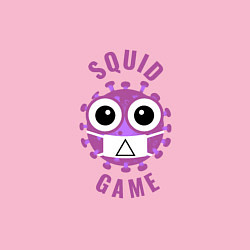 Свитшот хлопковый мужской Covid squid game, цвет: светло-розовый — фото 2