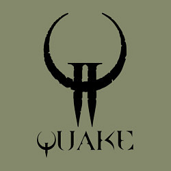 Свитшот хлопковый мужской Quake II logo, цвет: авокадо — фото 2