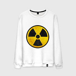 Свитшот хлопковый мужской Atomic Nuclear, цвет: белый
