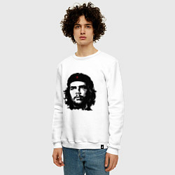 Свитшот хлопковый мужской Ernesto Che Guevara, цвет: белый — фото 2