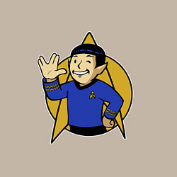 Свитшот хлопковый мужской Spoke - vault boy, цвет: миндальный — фото 2