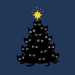 Свитшот хлопковый мужской Котоёлка, цвет: тёмно-синий — фото 2