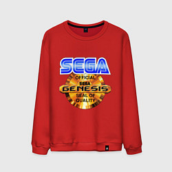 Свитшот хлопковый мужской Sega genesis medal, цвет: красный