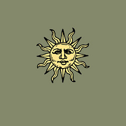 Свитшот хлопковый мужской Dark Souls - воины солнца, цвет: авокадо — фото 2