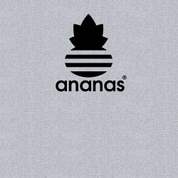 Свитшот хлопковый мужской Ananas - Adidas, цвет: меланж — фото 2