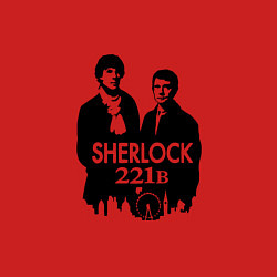 Свитшот хлопковый мужской Sherlock 221B, цвет: красный — фото 2