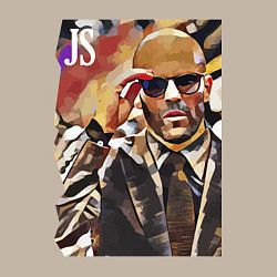 Свитшот хлопковый мужской Jason Statham - кинозвезда, цвет: миндальный — фото 2