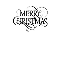 Свитшот хлопковый мужской Merry Christmas happy, цвет: белый — фото 2