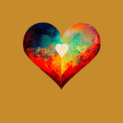Свитшот хлопковый мужской My Heart, цвет: горчичный — фото 2