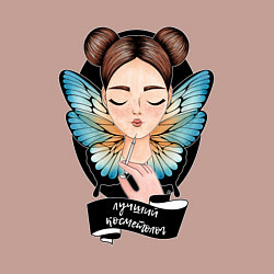 Свитшот хлопковый мужской Лучший косметолог, цвет: пыльно-розовый — фото 2