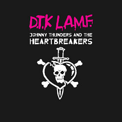 Свитшот хлопковый мужской Johnny Thunders and The Heartbreakers панк рок гру, цвет: черный — фото 2