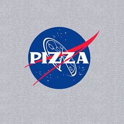 Свитшот хлопковый мужской Nasa - pizza, цвет: меланж — фото 2