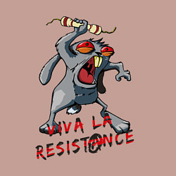 Свитшот хлопковый мужской La resistance, цвет: пыльно-розовый — фото 2