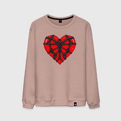 Мужской свитшот Связанное сердце бдсм