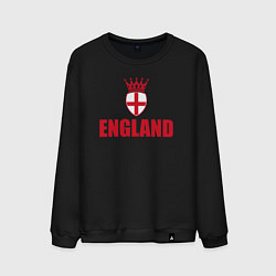 Свитшот хлопковый мужской England king, цвет: черный