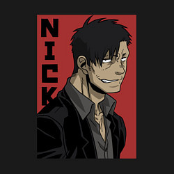 Свитшот хлопковый мужской Николас Браун, цвет: черный — фото 2