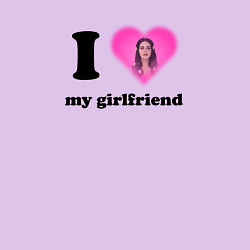 Свитшот хлопковый мужской I love my girlfriend Lana Del Rey, цвет: лаванда — фото 2