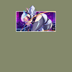 Свитшот хлопковый мужской Люси, но под другим углом, чумба, цвет: авокадо — фото 2