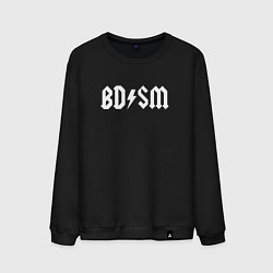 Свитшот хлопковый мужской BDSM мем, цвет: черный