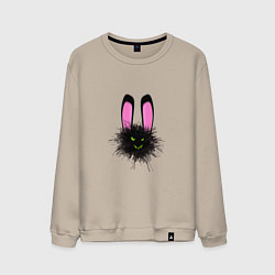 Свитшот хлопковый мужской Bunny dust, цвет: миндальный