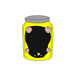 Свитшот хлопковый мужской Кротовуха, цвет: белый — фото 2