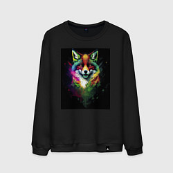 Свитшот хлопковый мужской Colorful Fox, цвет: черный