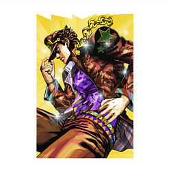 Свитшот хлопковый мужской Джотаро Куджо - JoJo Bizarre Adventure, цвет: белый — фото 2