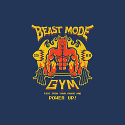 Свитшот хлопковый мужской Beast mode gym, цвет: тёмно-синий — фото 2