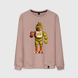 Свитшот хлопковый мужской Чика и Мистер Кекс, цвет: пыльно-розовый