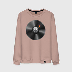 Мужской свитшот Виниловая пластинка с бомбочкой