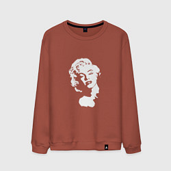 Свитшот хлопковый мужской Monroe, цвет: кирпичный