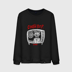 Свитшот хлопковый мужской Cousin betty, цвет: черный