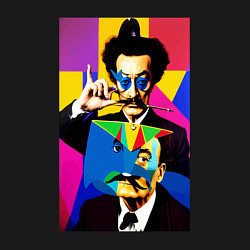 Свитшот хлопковый мужской Salvador Dali: Pop Art, цвет: черный — фото 2