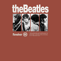 Свитшот хлопковый мужской The Beatles rock, цвет: кирпичный — фото 2