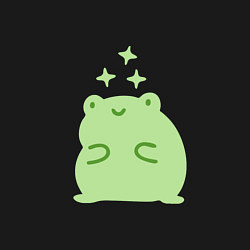 Свитшот хлопковый мужской Лягушка Kawaii, цвет: черный — фото 2