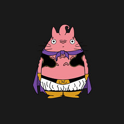 Свитшот хлопковый мужской Totoro Majin Buu, цвет: черный — фото 2