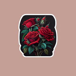 Свитшот хлопковый мужской Букет и красные розы, цвет: пыльно-розовый — фото 2